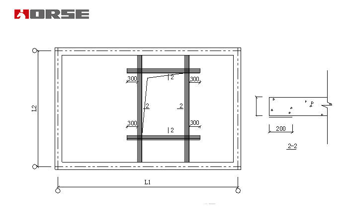 CFRP reinforcement of floor opening