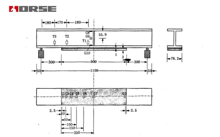 Steel beams strengthened with CFRP plates